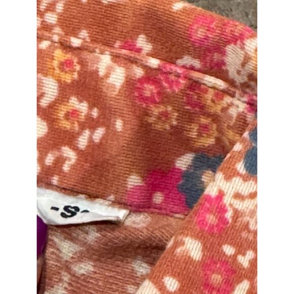 Funky Groovy Threads Kennington Shirt Orange/Pink - VTG 70s - Size S - Picture 5 of 7